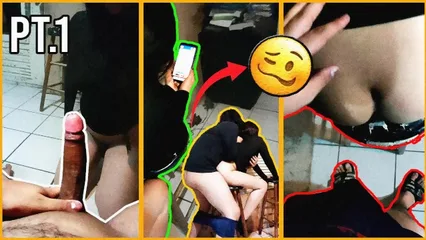 Брюнетка с однокурсником трахаются в студенческом домашнем порно