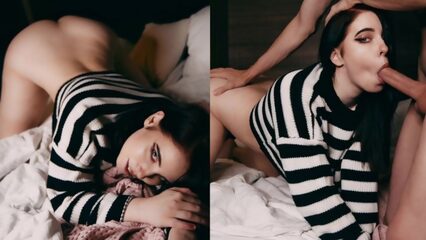 Раздолбал мокрую пилотку красивой брюнетки